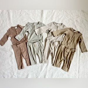 H&M Baby Cotton Henley and Pant Outfit Sets